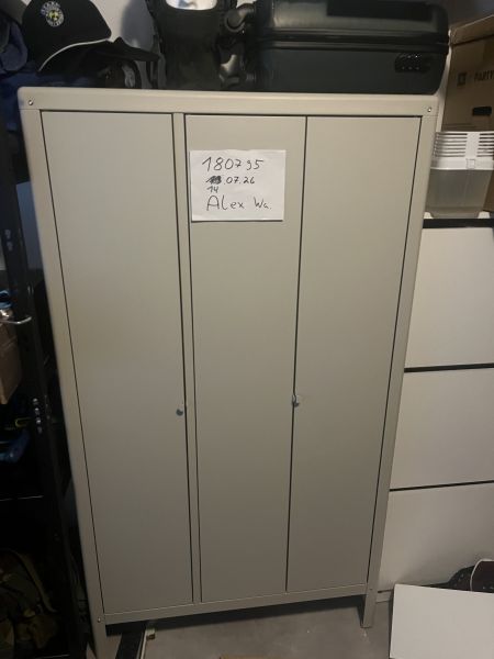 Perfekter Airsoft-Schrank / Metallspind (3-türig) für Gear & Waffen – Nur Abholung