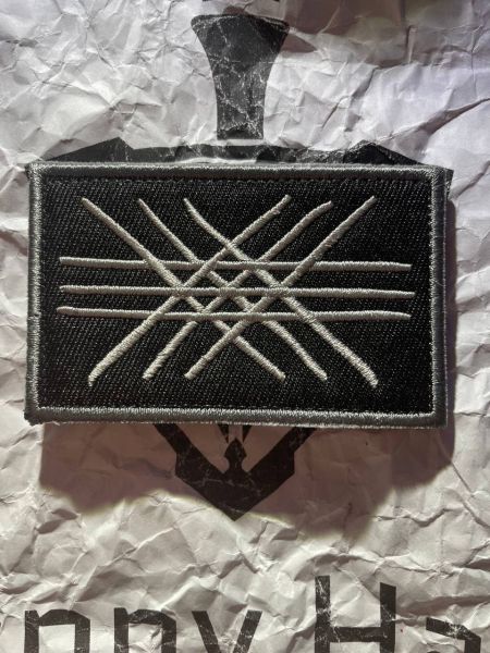 Norse Web of Wyrd Patch – Skuld’s Net / Nornir – gestickter Klett-Aufnäher – 8 × 5 cm