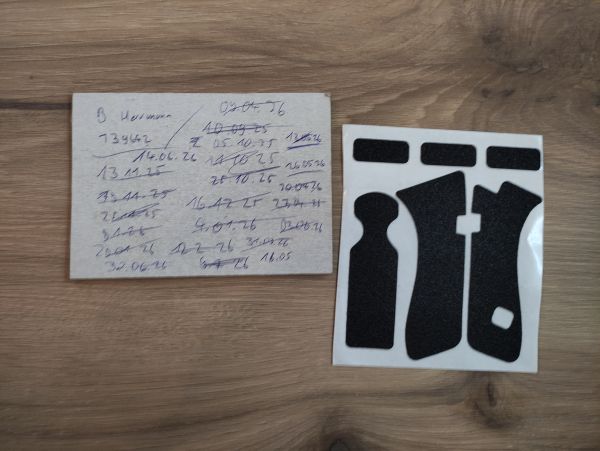 Pistolen Griff Textur Aufkleber