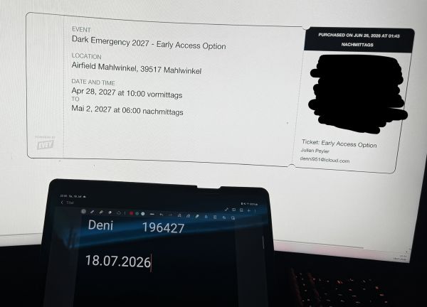 Dark Emergency 15 Ticket 