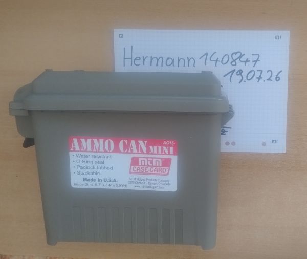 MTM Munitionsbox AC15 Mini Ammo Can Braun