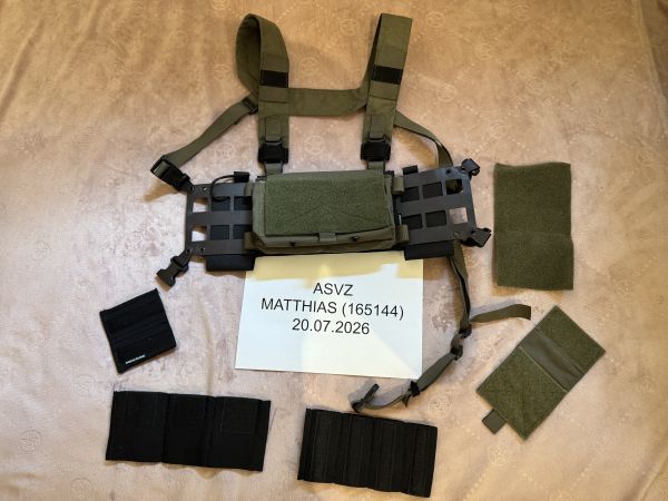 Spiritus Systems Micro Fight MK4 Chestrig Setup – Thing 2, Fat Strap, 3 Einsätze