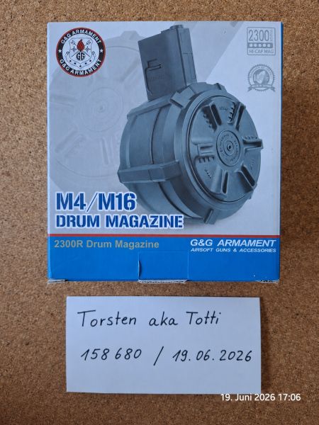 G&G Drum Magazine für M4/M16, NEU