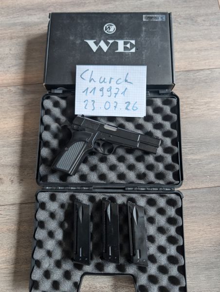 WE FN Browning Hi Power MK3 GBB inkl. Zubehör