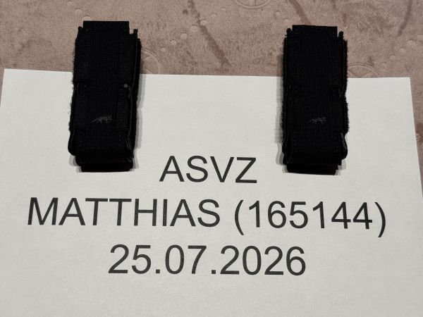 2x Tasmanian Tiger SGL Pistol Mag Pouch MCL, schwarz