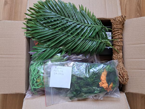 Ghillie-Tarnmaterial Set, Novritsch Leaf Camo, Raffia, Garn, Blätter
