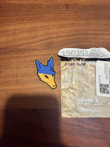War Club Ukraine Fox Patch Stick Neu Rare FOG