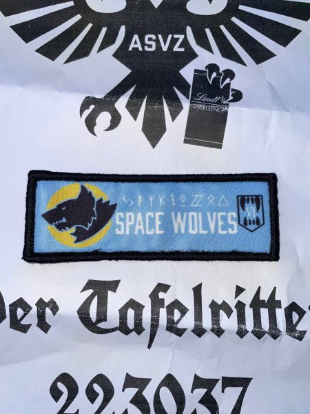 Space Wolves Wolf Pack Velcro Patch Space Marine Chapter Klett Aufnäher