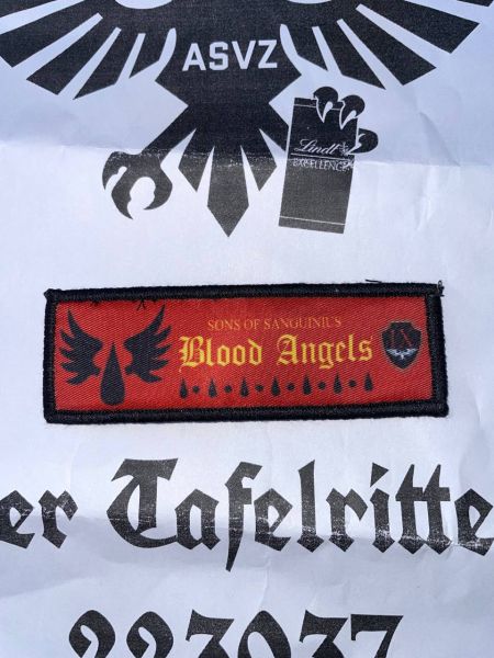 Blood Angels Death Company Velcro Patch Space Marine Chapter Klett Aufnäher