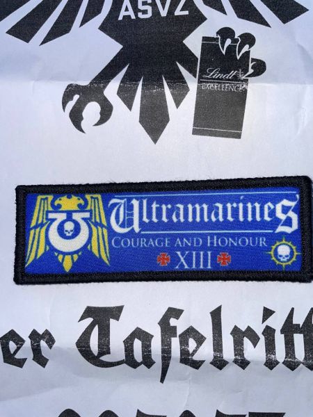 Ultramarines Noble Warriors Velcro Patch Space Marine Chapter Klett Aufnäher