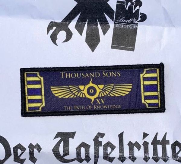 Thousand Sons Tzeentch Velcro Patch Chaos Space Marine Chapter Klett Aufnäher