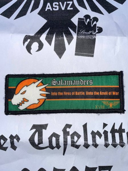 Salamanders Nocturne Velcro Patch Space Marine Chapter Klett Aufnäher