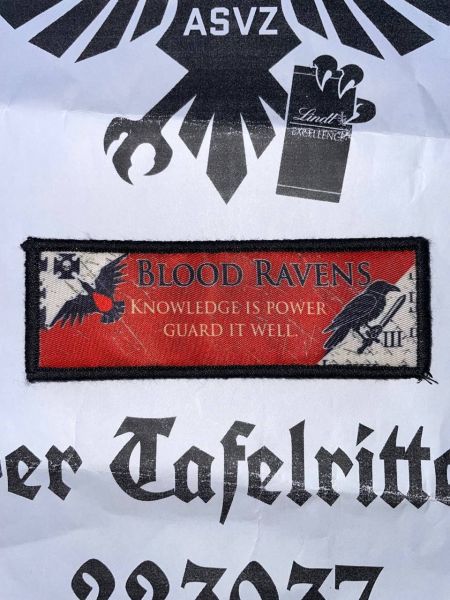 Blood Ravens Velcro Patch Warhammer Space Marine Klett Aufnäher