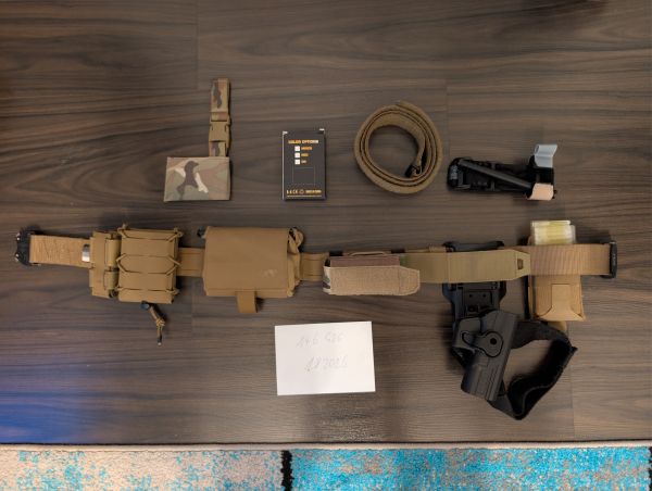 Battle Belt TT größe S, mit marken pouches 