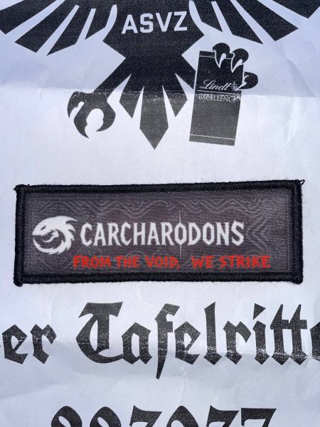Carcharodons Stoff Patch Space Marine Sharks Warhammer 40K Klett Aufnäher