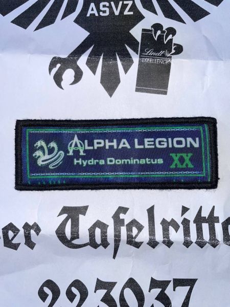 Alpha Legion Velcro Patch Warhammer Space Marine Chaos Klett Aufnäher