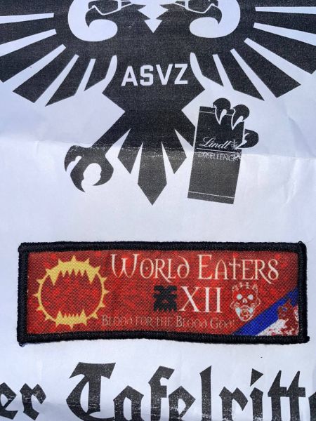 World Eaters Velcro Patch Chaos Space Marine Chapter Klett Aufnäher