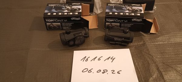 2x Red Dot Walther Top Point VI - Defekt für Deko/Bastler