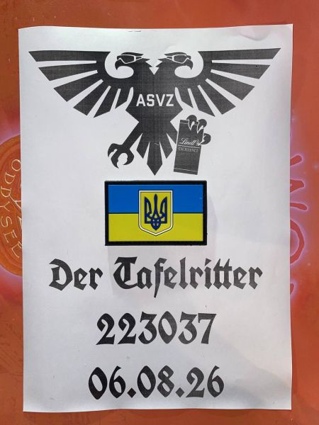 Ukraine MilSim Reenactment Fahne PVC Klettaufnäher