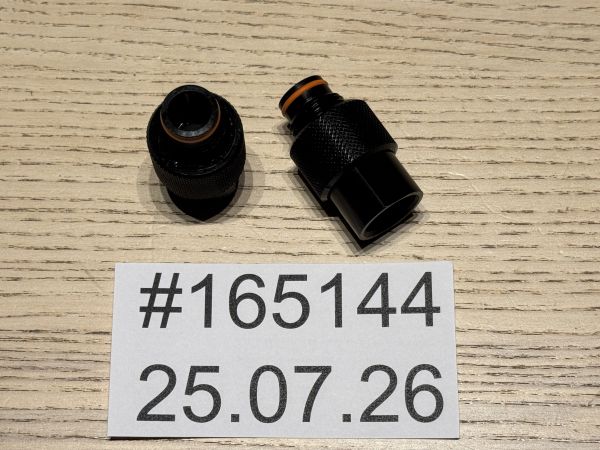 2x ON/OFF Ventil für ASA Adapter schwarz - HPA Absperrventil / On-Off Valve / Thread Saver
