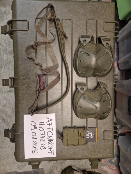 TT SGL Mag Pouch MCL + Helikon Tex Sling + Knieschoner 