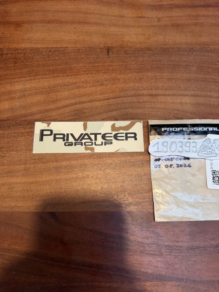 Privateer Group Desert Camo Logo Slap Sticker Neu FOG