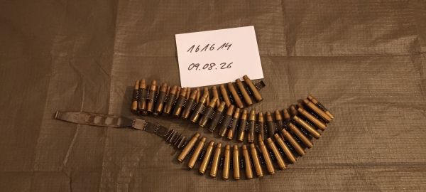 MG-Gurt MG42/MG34 mit 51 leeren Patronenhülsen 8x57