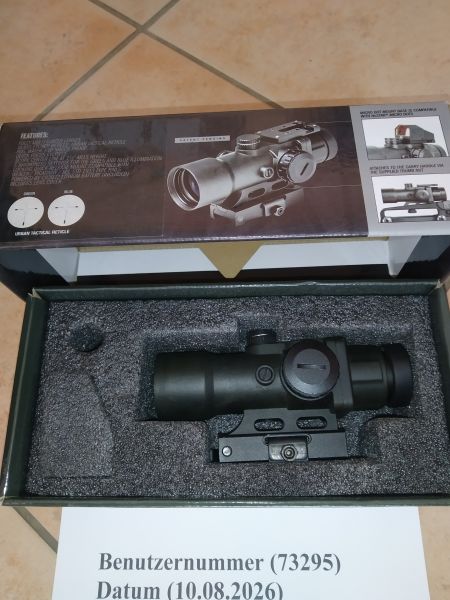 NCSTAR OPTIC CPO 3.5x32MM SCOPE W/GREEN BLUE ILLUMINATION