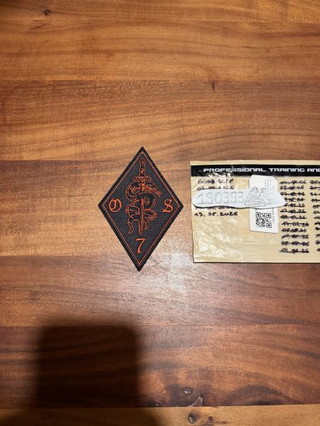 O7S One7Six „Crimson Serpent“ Patch Red Neu FOG Rare