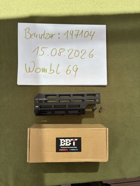 BBT CNC Alu M-Lok Handguard MI Style für das VFC M249 GBB FN Saw