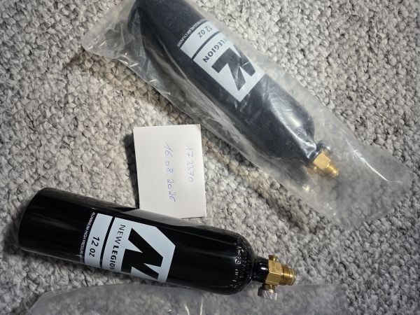 2x New Legion Co2 Flasche  12 oz