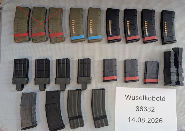 M4 Magazin - Konvolut Low - Mid - High- und Realcaps, Einzelkauf möglich