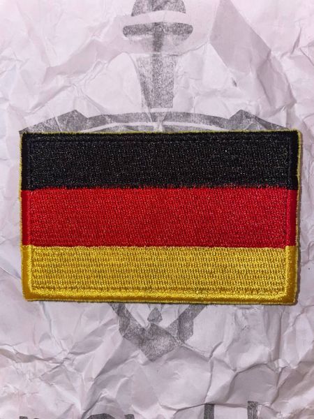 Deutschland Flagge Velcro Patch – Schwarz Rot Gold – Deutsche Fahne Klett Aufnäher