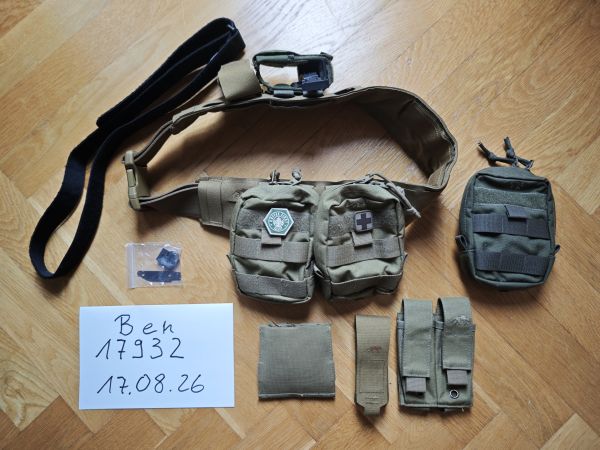 Tasmanian Tiger Warrior Belt LC coyote brown M Komplettset