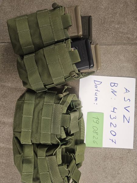 M4 Magazintaschen green gr&uuml;n (Platz f&uuml;r 8 Magazine)