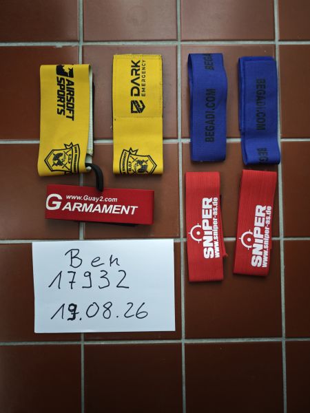 Teambänder Rot / Blau / Gelb