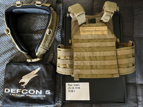 Defcon 5 Plattenträger und Belt Set