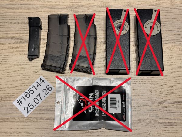 6mmProShop M4/M16 Magazin-Style Speedloader 450 BBs / Shop-Gun Speedloader 90 BBs / Ladehilfe / Restbestand