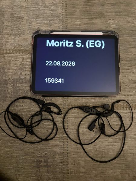 2er Set Funk-Headsets mit PTT