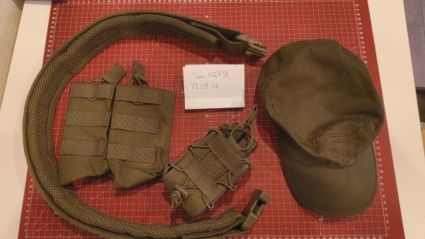 Diverse Gear Olivgrün - Gürtel, Magpouch, Cap - Restekiste