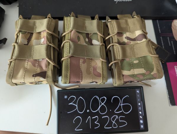 Doppel elastische Magazintaschen Pouch für M4 G36 AK SCAR usw.