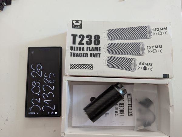 T238 Ultra Flame Tracer Unit 14 und 16 CCW Gewinde
