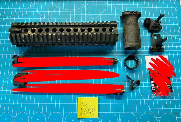 Original GHK MK18 M4 Ris Kit, RA-Tech 