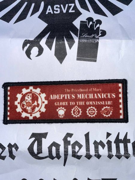 Adeptus Mechanicus Tech Priests Velcro Patch Warhammer Klett Aufnäher