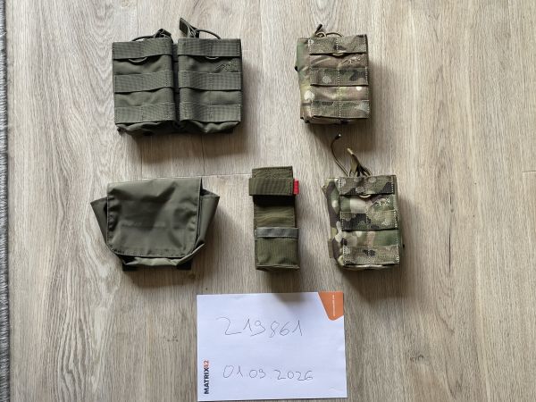 Taschen-Set: Tasmanian Tiger Pouches (M4, Tourniquet) + Utility Tasche