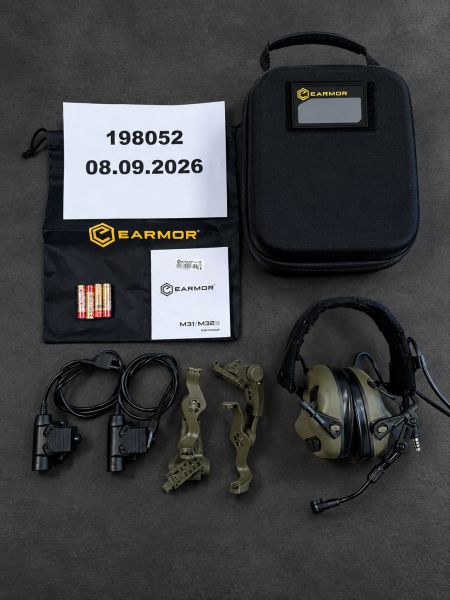 EARMOR M32X PLUS ORIGINAL + Case + 2x WADSN U94 PTT – neuwertig