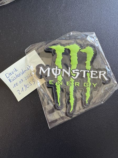 Monster Energy Grün Green Airsoft Patch Rubber Gummi Klett 9x9 cm NEU