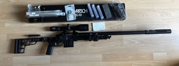 SSG10a3 Long mit viel Zubehör/ Tuning/ mit 3 Federn 