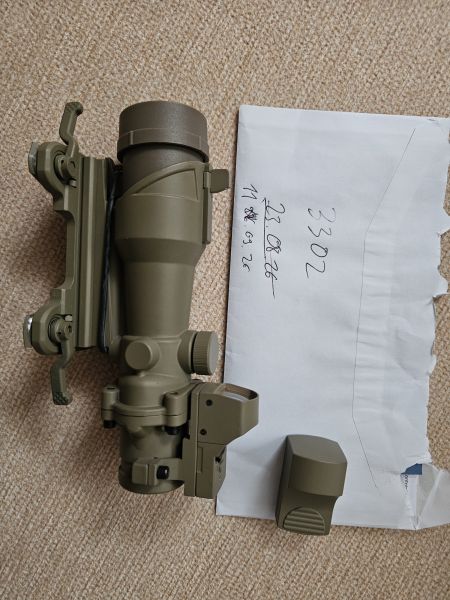 Aim-O TA01 Style Scope 4x32 QD mit Mini RedDot Visier tan AO 5316-DE
