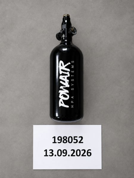 POWAIR HPA TANK 0,8 L / 48 CI – 3000 PSI / 200 BAR – ALUMINIUM